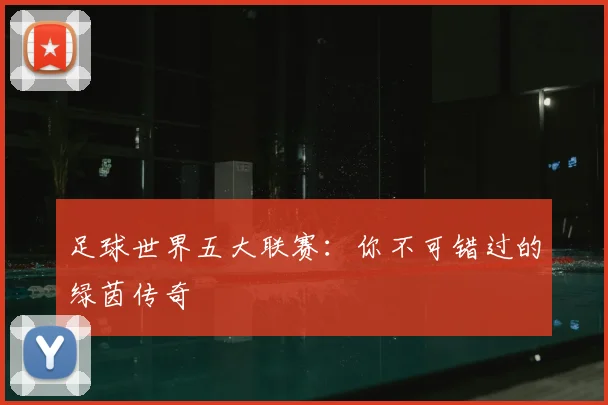 足球世界五大联赛：你不可错过的绿茵传奇